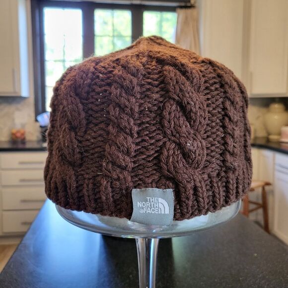 The North Face Wool Alpaca Blend Cable knit Beanie Hat Outdoor Hiking Unisex OS - Picture 1 of 7